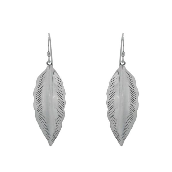 Sterling Silver Feather Dangle