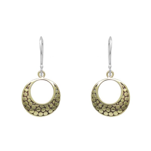 Solid Brass Polka Dot Dangle