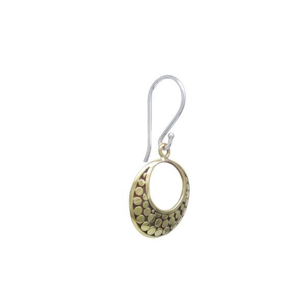 Solid Brass Polka Dot Dangle - Image 2