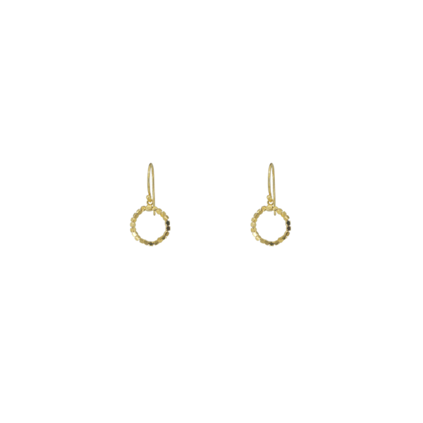 18K Gold Bead Dangle