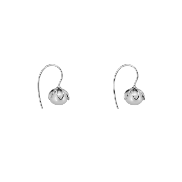 Silver & Pearl Flower Dangle