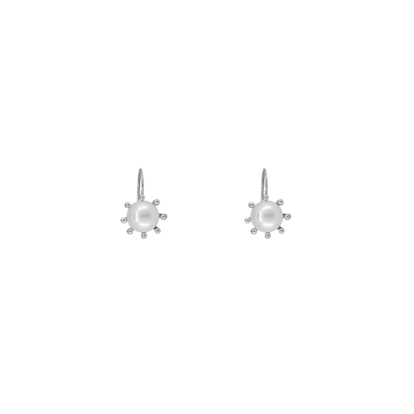 Sterling Silver & Pearl with Multi Prong Setting