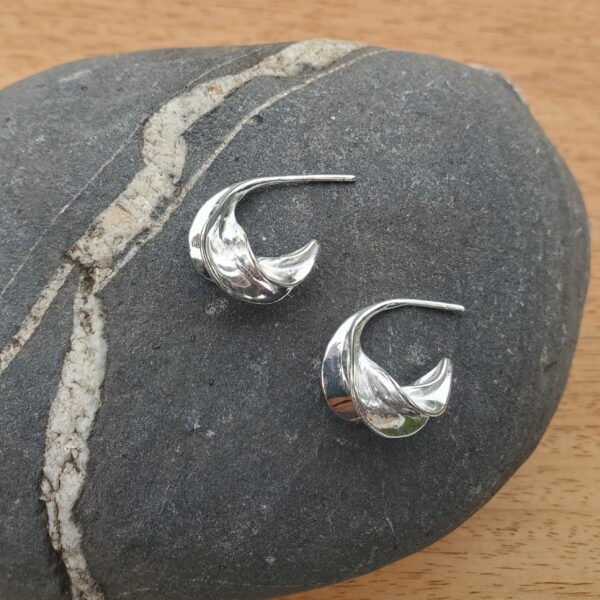 Sterling Silver Twist Hoop - Image 2