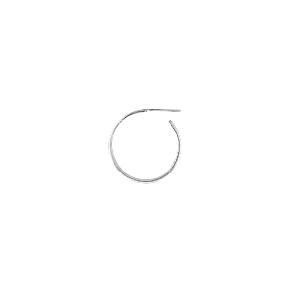 Sterling Silver Polka Dot Hoop - Image 3