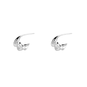 Sterling Silver Twist Hoop