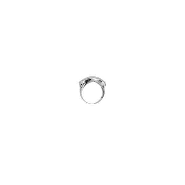 Sterling Silver & Cresent Wave Mother of Pearl Ring - Image 3