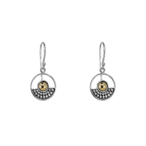 Sterling Silver & 18k Gold Sunrise Dangle
