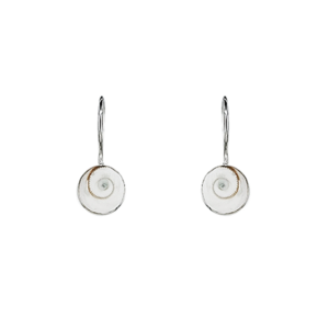 Small Sterling Silver Shiva Shell Dangle